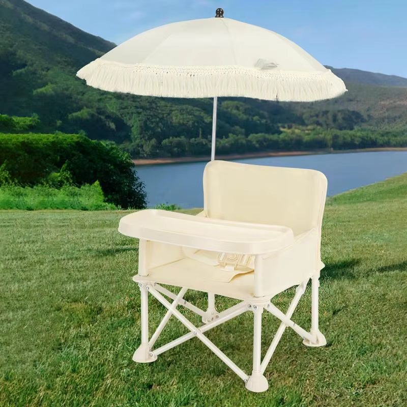 Baby Camping Chair with Tray & Umbrella