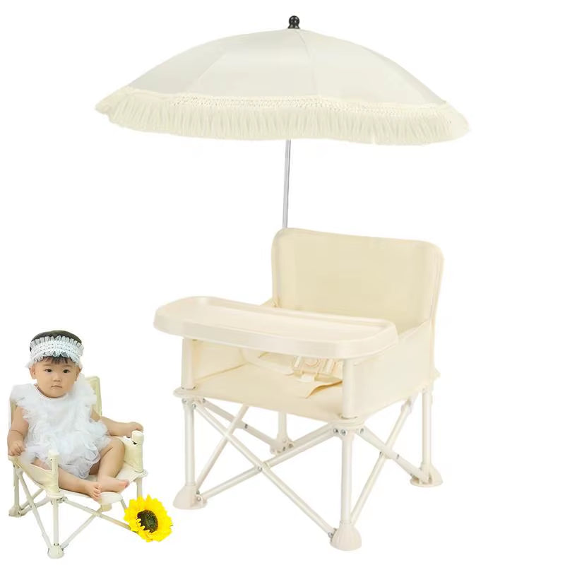 Baby Camping Chair with Tray & Umbrella